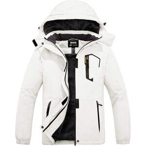 Women's Waterproof Ski Jacket Warm Winter Coat Fleece Snowboarding Coat